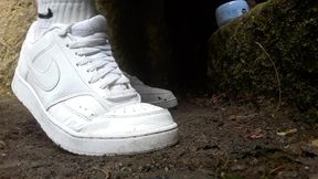 My Nike White Shoes and Socks
