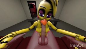 Fnaf Chika deepthroat