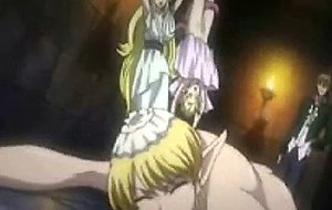 Hentai girl tied by sweet tentacle and played on