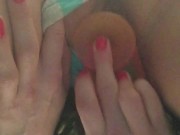 Big Tits Pink Dildo Squirt