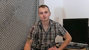 Hairy-Assed Euro Stud Enjoys POV Cock Sucking - Debt Dandy