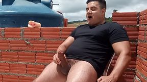 yuri gaucho - brazilian huge cock jerk off and big cumload - brazilian bear really handsome