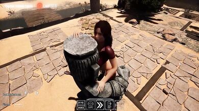 Lara Croft’s tight ass stuffed by a monstrous cock in front of screaming crowds