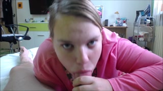 Girlfriend in Pajamas Suck And Fuck Her Boyfriend