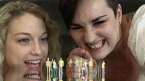 Irene Silver & Paula Diamonds Dominate & Devour Group Of Shrunken People (SD 720p WMV)