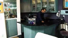 Rich guy pounds Amanda's tight shaved twat