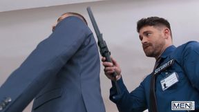 MEN - Adam Tyrant Gets Hands-On With Beau Butler At Security And Fucks Him Hard In The Office