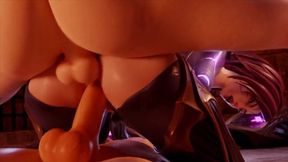 KDA Kaisa Slammed In Both OF Her Tight Holes
