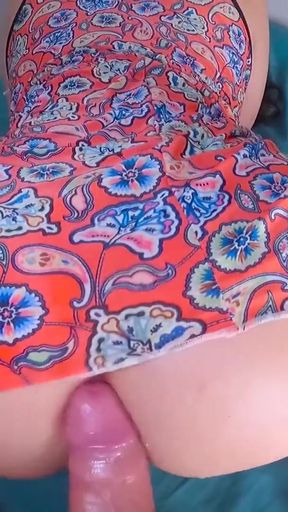 Eliza Evans HOMEMADE ANAL!! Orgasm squirt while I fuck her in the ass in her favorite short dress!   Clip 1