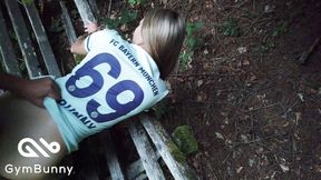 Home leave *** - Geiler Creampie at the edge of the forest