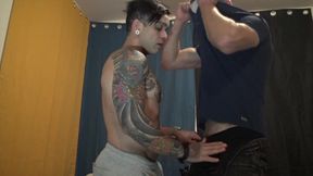 Enzo fucked bareback by Hurricane in Paris