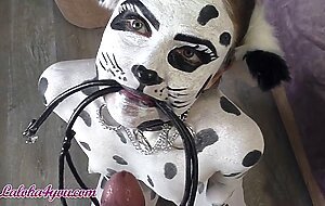 Laloka4you, beautiful girl in dalmatian costume play