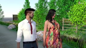 Desi Indian Sexy Neha Bhabhi Sex with Her Devar in the Garden