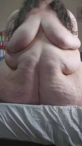SSBBW Big Belly Jiggle Noisey Bed