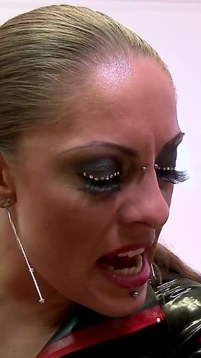 Latex Mistress Torments Obedient Bound Slave