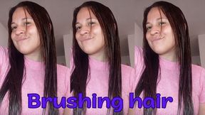 Brushing my long hair #1