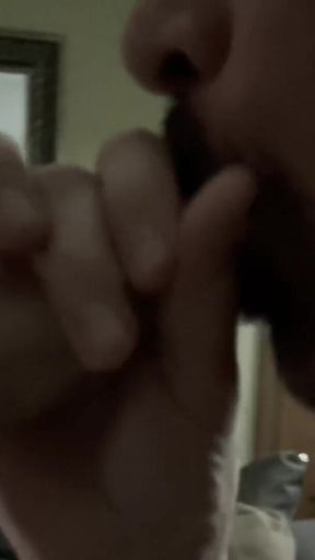 Daddy Sucking Cock and Masterbating with His Bud