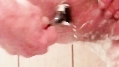 Pee, Shaving, Enema, Dildo in Ass