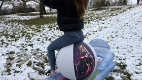 outdoor anime beach ball fun