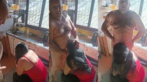 morena safada de 19 anos adora fazer boquete nesse coroa bondoso