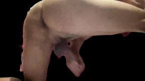 Masturbating with His Back Turned.