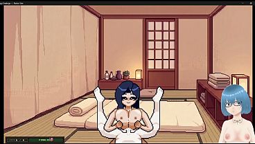 Busty anime babe gets fucked in the game