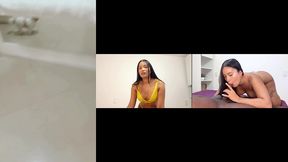 japonesa gostosa fodendo com negao sem camisinha negao goza na bucetinha e chama o corno pra limpar a porra toda