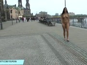 Sweet Victoria shows her sexy ass in public