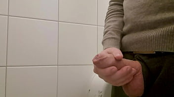 Jerking off in a Swedish furniture store restroom