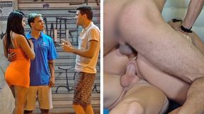 A Gringo's Triple Throat F*** Delight with 2 Sexy Brazil Babez