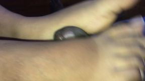My wife gave me a footjob