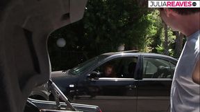 Skinny babe gets pussy drilled after sucking a huge cock