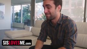 Creepy Stepbro And His Friend Take Turns Fucking Blindfolded Stepsis