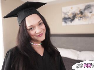 Gal next door gets grad gift from step-daddy