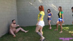 CANDY, MAIA, NIKA and SOPHIA - Let's play football with us!