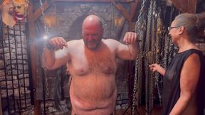 Part 3:- Domina Satana punishes Booboo in a CBT clamp with BlackBerryMILF