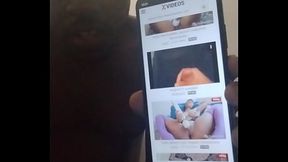 Orgasming to some solo ebony videos and testing my new phone to see if it works properly 2