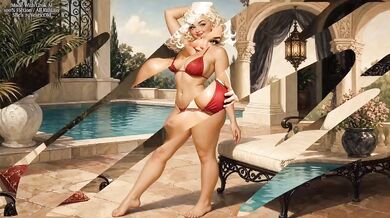 Poolside with Sweet Cheeks Two Deep Dive