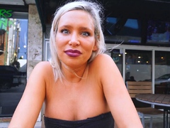 Hot MILF masturbating in car while going to the beach