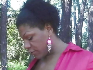 1151 cougar milf ebony used by twink in forest cruising