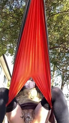 Trainer's Training Session No. 91: Relaxing in a Hammock with an Open Crotch