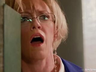 You two try to learn with your big cocks out in my library?