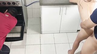 Fiance Cheating on her blind Hubby with his best Friend inside the Kitchen Ntr