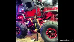 More behind the scenes fun with gorgeous London Keyes