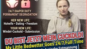 Dein Cuckold-Schicksal: Ich date andere Männer, du bleibst 24-7 in Windeln (German POV)
