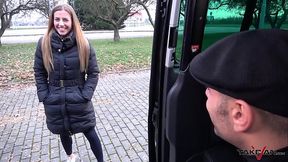 Amateur Czech babe gets picked up, fucked hard and ditched on a field