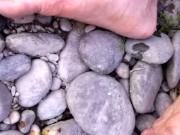 Sailor boy stranded on desert island masturbates his cock and squirts cum while waiting for rescue