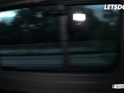 Ebony Chick Ria Paradise Drilled Deep By BWC On The Backseat - LETSDOEIT