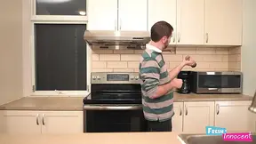 Fresh and innocent young with giant melons gets nailed stiff by lucky man