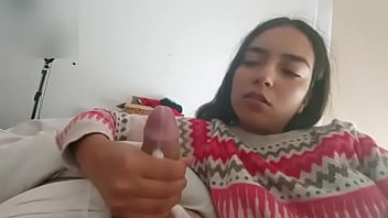 I love making my step cousin&#039_s penis explode in cum - I do it twice